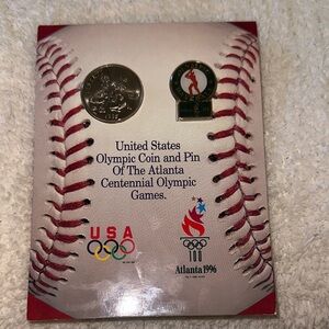 Atlanta 1996 Olympic Coin and Pin Set